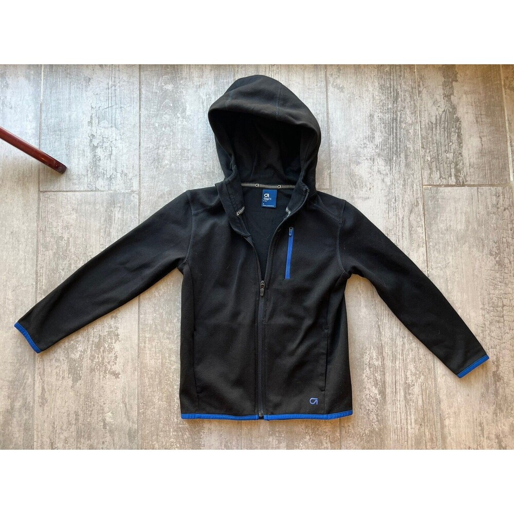GAP FIT Quick Dry Boys Full Zip Fit Tech Hoodie Casual Athletic Sweatshirt S 6-7
